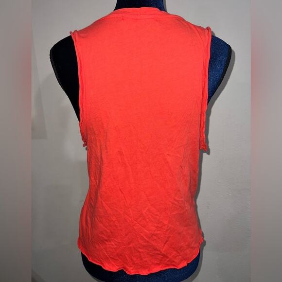 Project Social T Hello Good Times Tee Loose Fit Pretty red white letters Sz S - Picture 4 of 9